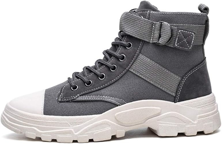 Amazon Vrgt レースアップ メンズ ショートブーツ マーティンブーツ 歩きやすい ベルト 厚底 軽い メンズブーツ 大きいサイズ 編み上げ ハイカット 安全靴 作業靴 黒 タクティカルブーツ 防滑 衝撃吸収 ミリタリーブーツ 靴 アウトドア Vrgt ブーツ