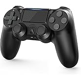 Turquvix Wireless Controller for PS-4, with Audio Jack, Vibration, Six-Axis Motion Control, Touchpad, Compatible with Play St