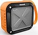 Ancord Waterproof Bluetooth Speaker with FM Radio IPX6 Portable for Outdoor 12 Hours Playtime Silicon Strap for Hanging (Orange)