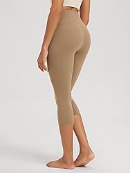 ODODOS 2-Pack Buttery Soft Lounge Yoga Capris for