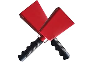 ZXTDBMBB Red 9inch noise makers Cowbell with Handle suitable for sporting events such as rugby matches, soccer matches, marathon matches,2Pcs