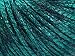 Rock Star, Emerald Green, Black, Metallic Shine, Soft Nylon Merino Wool Acrylic Blend Yarn, 50 Gram