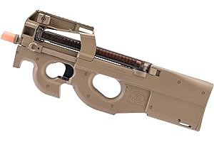 Evike Airsoft - FN Herstal Licensed P90 Full Size Metal Gearbox AEG Airsoft (Color: Dark Earth/Gun Only)