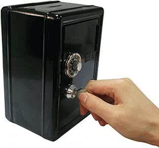 LEORX Hucha Caja-fuerte de metal con rueda de combinación: Amazon.es: Juguetes y juegos
