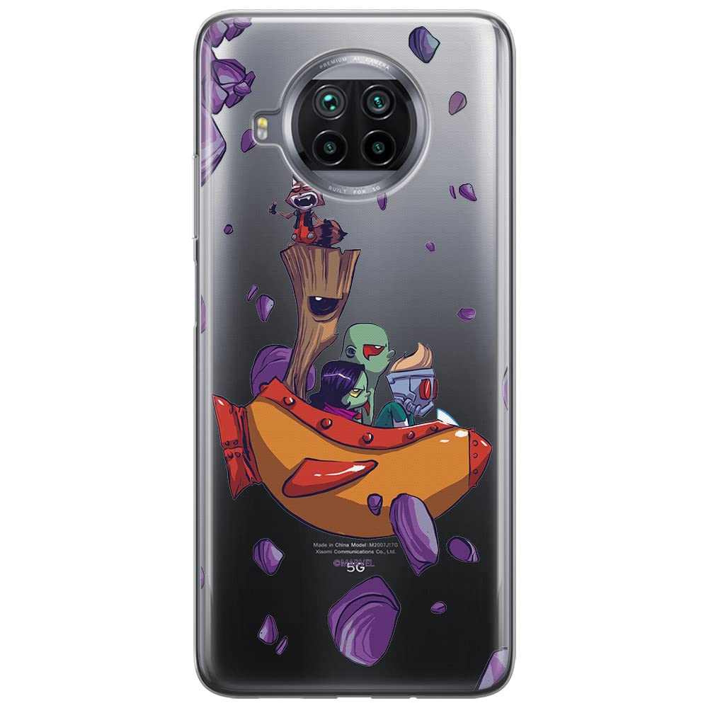 ERT GROUP mobile phone case for Xiaomi MI 10T LITE/REDMI NOTE 9 PRO 5G original and officially Licensed Marvel pattern Guardians of the Galaxy 010, partially transparent — image 1