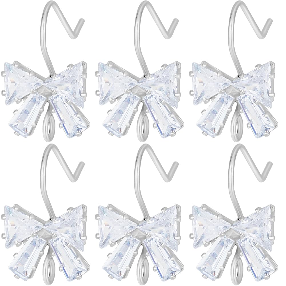 Beebeecraft 20Pcs Gold Cubic Zirconia Bowknot Earring Hooks