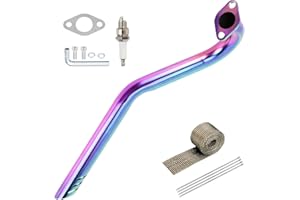 XIKOBY Upgraded Central Rear Exhaust Kit Compatible with Mini Bike Coleman CT100U CC100X Massimo MB100 F-RP GMB100 Rascal Lit