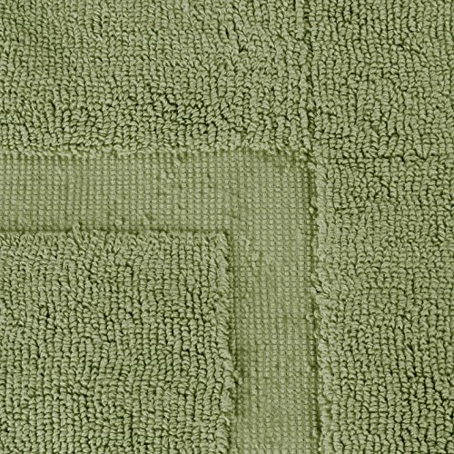 Bath Mat Cotton Washable Contour Rug 21x34" Tub Mat 2 Pcs Pack by