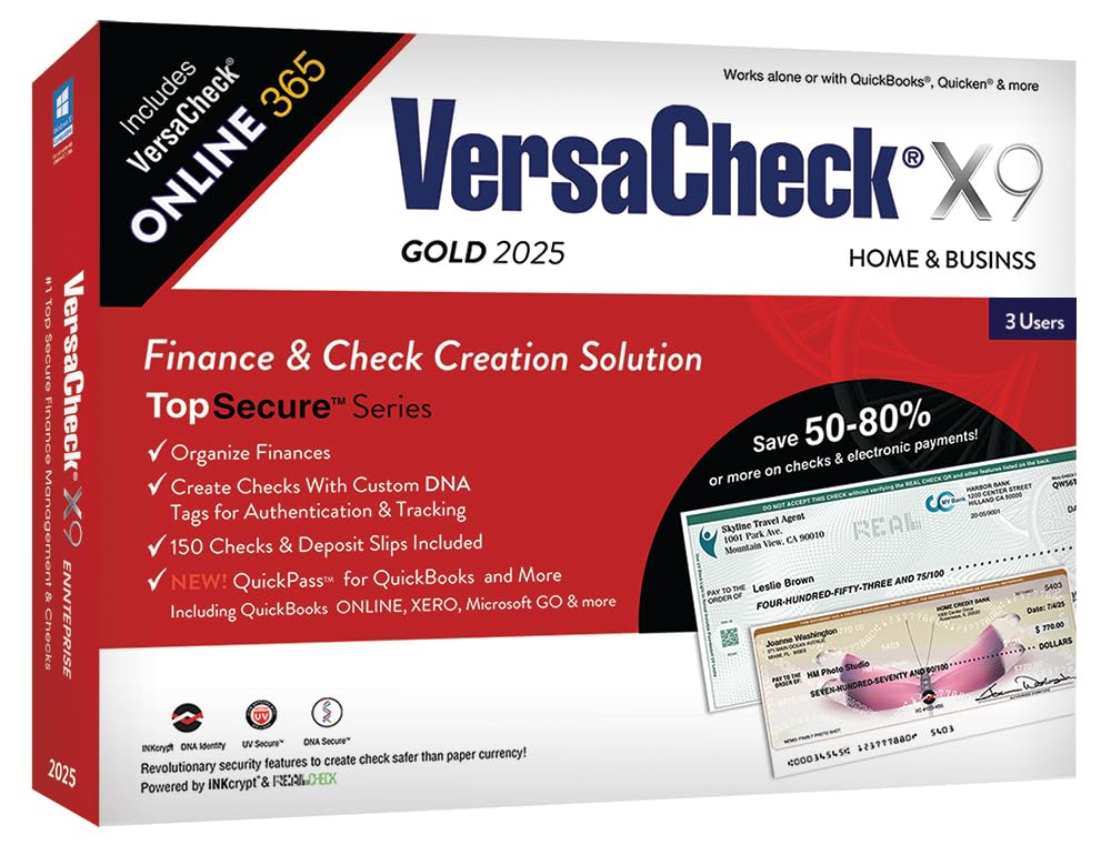 Photo 1 of VersaCheck X9 Enterprise 2025 – 100 Users + VersaCheck ONLINE Pro 1yr Sub Bundle