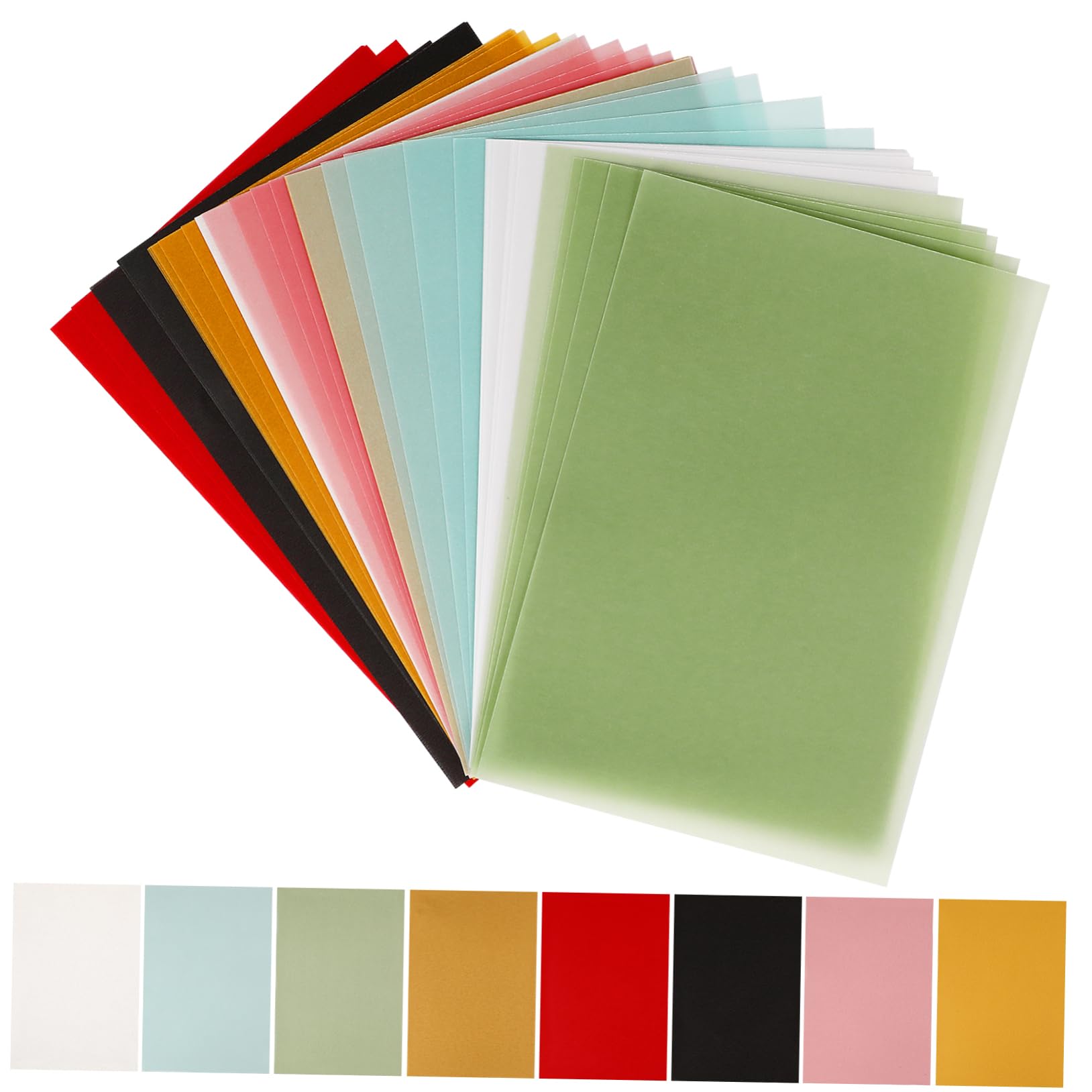 LALAFINA 50sheet Colorful Translucent Tracing Paper Creative Overlay Paper for Sketching Calligraphy and Engineering Drawings Durable and Safe for Art Projects