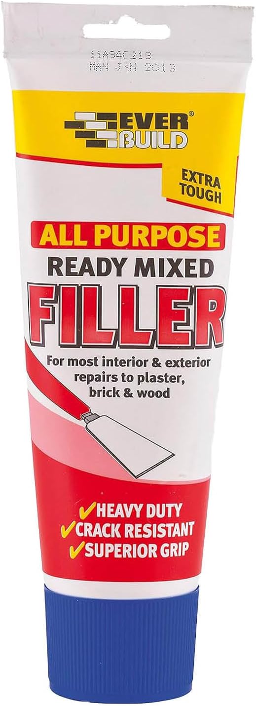 Everbuild All Purpose Ready Mixed Filler Interior Exterior White 330g Tube