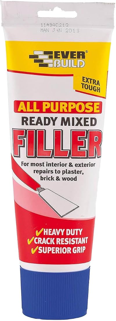Everbuild All Purpose Ready Mixed Filler Interior Exterior White 330g Tube