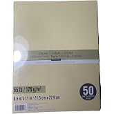 Recollections Cardstock Paper, 8 1/2 X 11 Cream - 50 Sheets