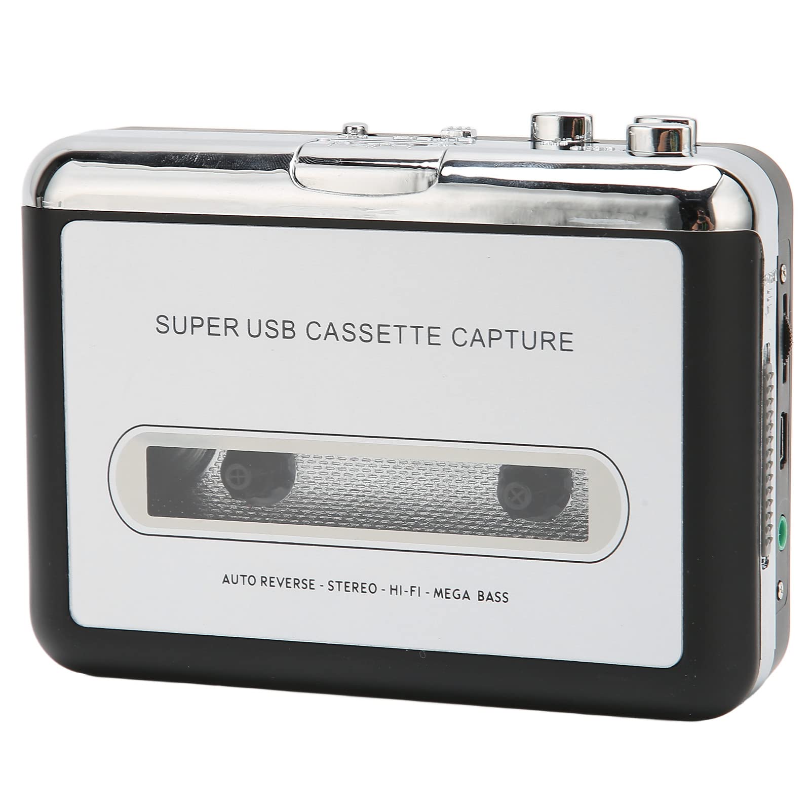 VBESTLIFE Portable Cassette Player,Portable USB Cassette Tape Player, MP3 Audio Music,Compatible With Laptop Computer