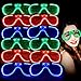 M.best 12 Pack LED Light Up Glasses Toys Party Favors, Glow in The Dark LED Shutter Shades Sunglasses Party Supplies for Kids and Adults (Set of 12 B) primary