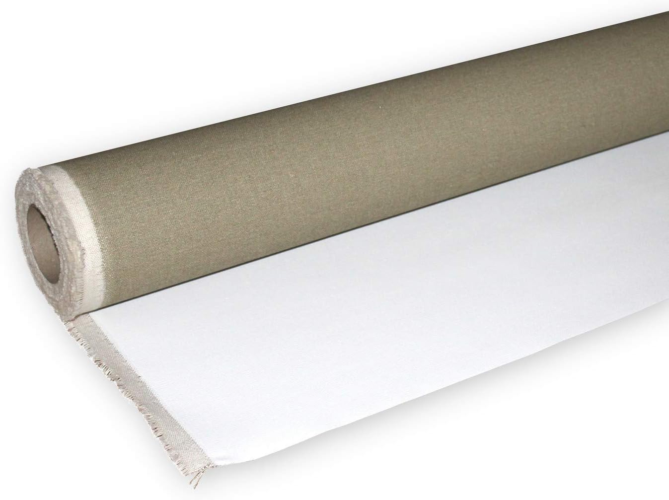 Rotolo Tela Da Pittura 100% Lino 212x1000cm - Trama Grossa, Gia' Preparata, Made In Italy - Foto 8