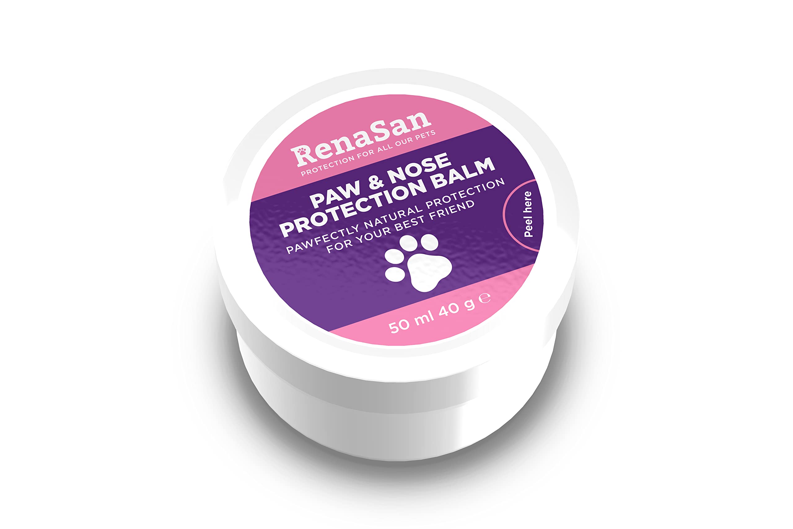 RenaSan Paw & Nose Balm for Dogs and Cats – Natural Moisturising Protection for Dry Paws and Noses, Helps Soothe and Condition (50ml)