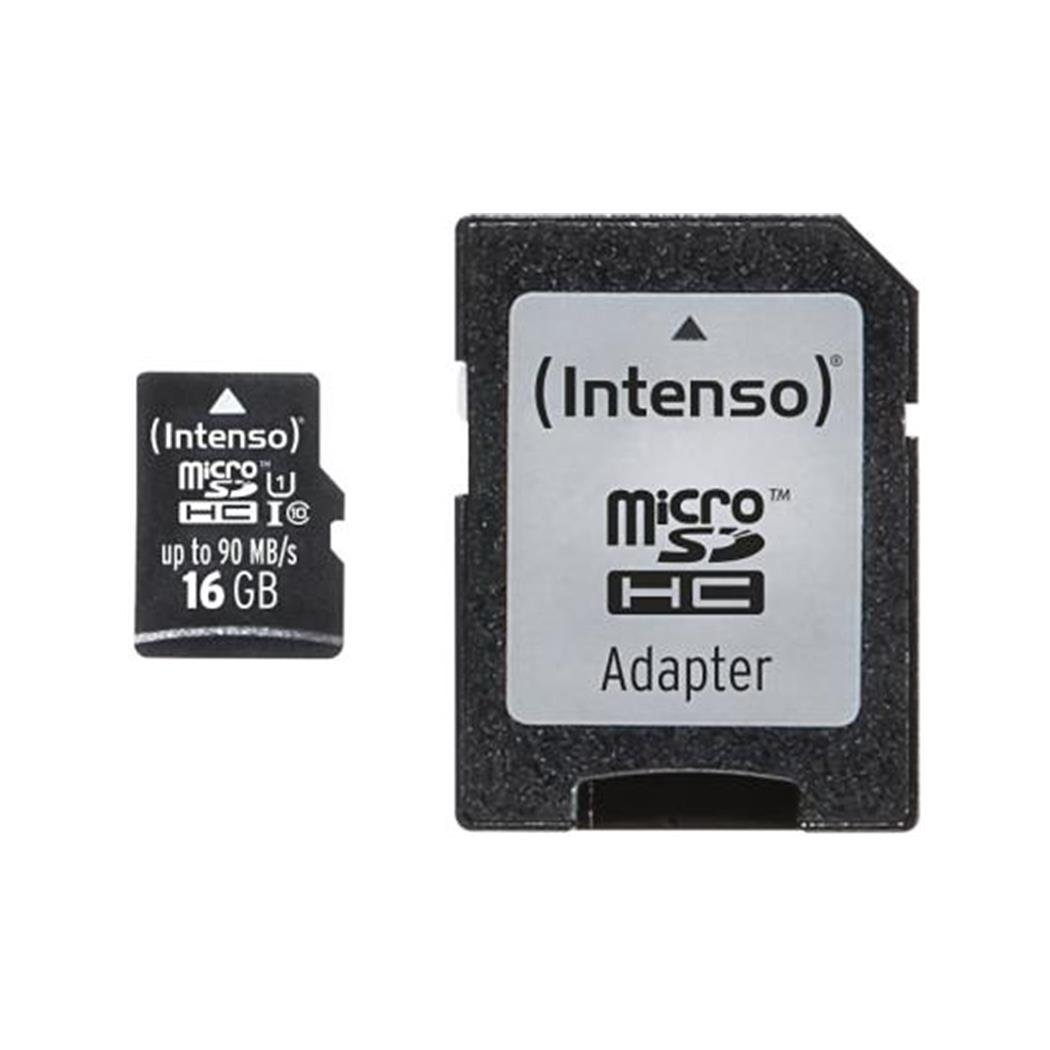 Intenso Professional MicroSDHC Memory Card, Class 10 UHS-I, 16 GB, blue