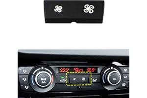 Moonlinks AC Climate Control Panel E90 Fan Speed Button Cap for BMW 1 Series E81/E82/E87/E88，BMW 3 Series E90/E91/E92/E93，X1 E84（1 Piece）
