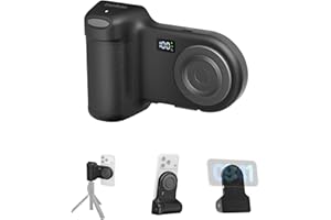 Belkin Magnetic Wireless Charging Camera Grip 9300mAh, Power Bank w/Retractable USB C Cable, Bluetooth Connection, Tripod Att