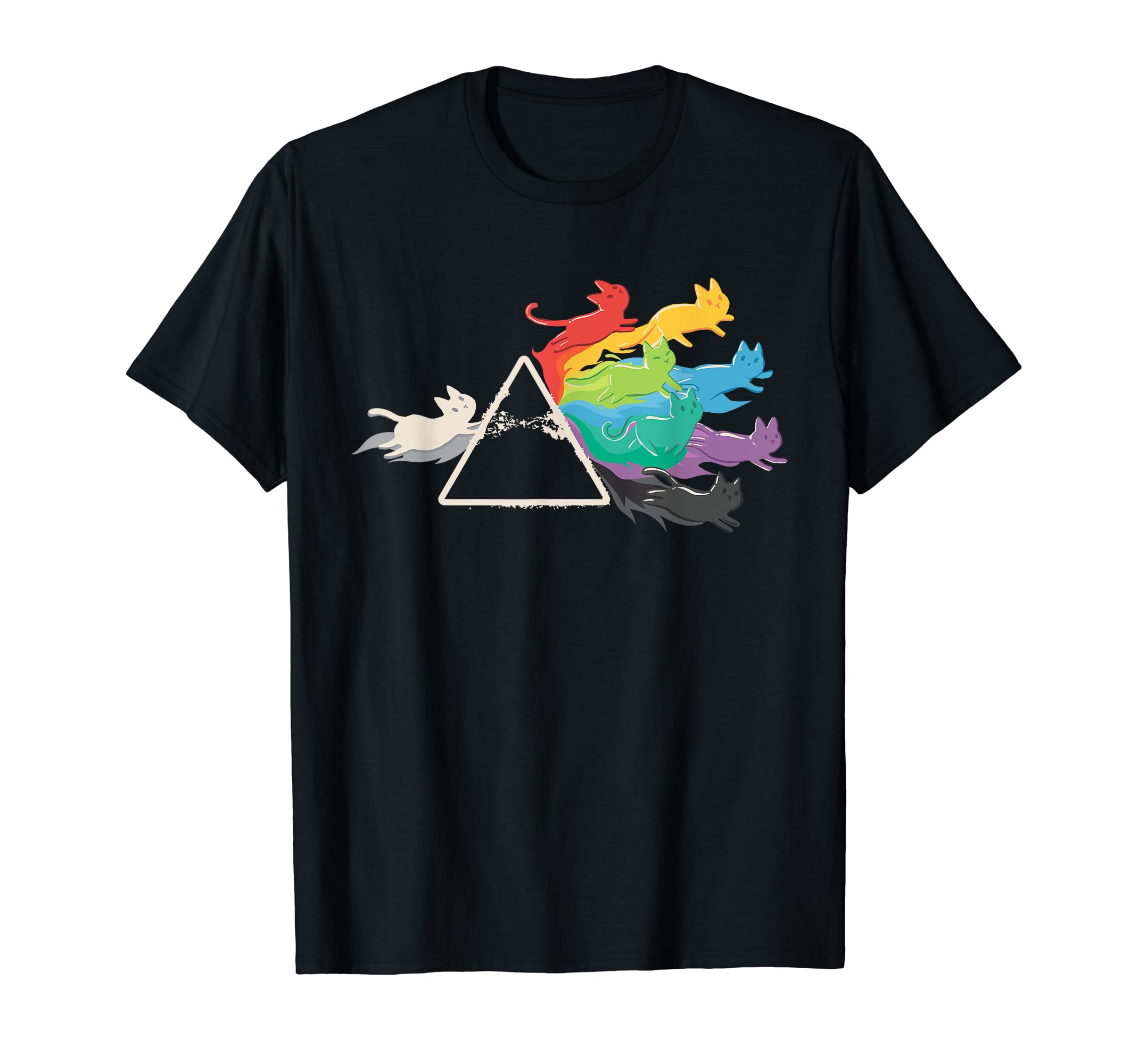 Cats prism light colors cat love light spectrum T-Shirt