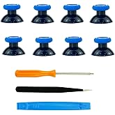 CTHTBZ 8PCS Replacement Thumbstick for Xbox Series X/S Controller, Analog Joysticks Repair Kit for Xbox one S/X/Elite Controller, Custom Thumb Sticks Parts for Xbox Core Controller (Black-Blue)