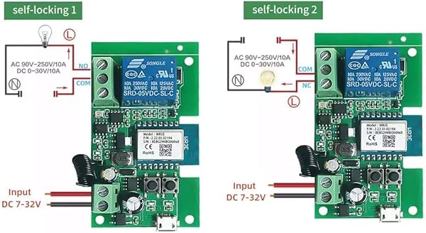 MHCOZY WiFi Wireless Smart Switch Relaismodul fr DIY Smart Home Automatisieren Sie Ihr Garagentor arbeiten Sie mit Alexa Assistant Smart life app 1CH