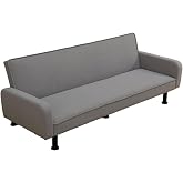 UOCFYK Fold Out Modern Couch Convertible Sleeper Sofa Chair Bed, 2 Seater Loveseat for Living Room, Lounge Comfy Cama for Small Spaces for Bedroom, Adjustable Angle, Pallid Calico