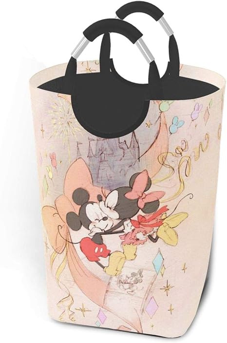 Amazon 大容量 ミッキーマウス ミニーマウス 洗濯かご ランドリーバスケット 50l ランドリー収納 ランドリーボックス 洗濯ボックス 雑貨収納 持ち手付き 折りたたみ アニメ キャラクター ランドリー収納 オンライン通販