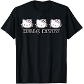 Hello Kitty Varied Expressions Cute Logo T-Shirt
