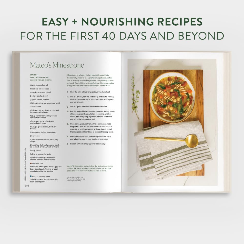 The Postpartum Nutrition Cookbook: Postpartum Gifts for Mom (Pregnancy Gifts for Expecting Mom)