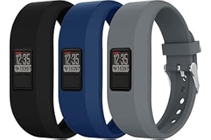 QGHXO Band for Garmin Vivofit 3, Soft Silicone Replacement Band Strap for Garmin Vivofit JR/JR 2 Activity Tracker, Fit 6.0"-9.0" (152mm-230mm) Wrist