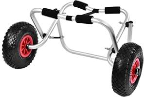 RASTKY Heavy Duty Cart Aluminium Alloy Canoe Wheel Boat Carrier Trolley Cart Transport Canoe