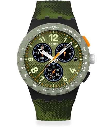 Amazon.com: Swatch Chrono 42 Unisex Watch Dress Stainless Steel