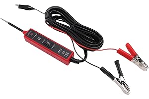 Yctze Power Circuit Probe Tester, 6V to 24V Automotive Electrical System Diagnostic Tool, Voltage Tester with LED Indicators 