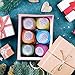 Bath Bombs Gift Set Anjou Colorless 6 x 3.5 oz Fizzies Spa Kit, Idea for Bubble Bath, Moisturizing with Organic Natural Essential Oils, Jojoba Oil, Shea Butter, for Christmas, Women, Kids, Moms