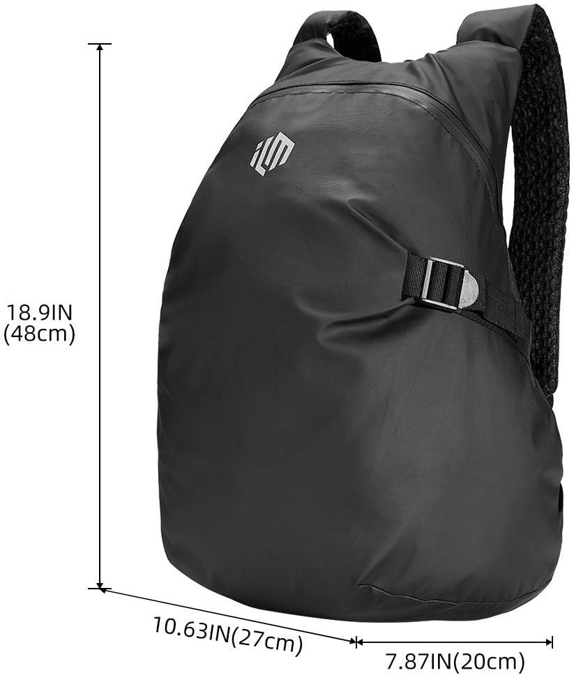 ILM Motorcycle Helmet Backpack Large Capacity Waterproof Lightweight Storage Bag with Reflective Stripe: Automotive