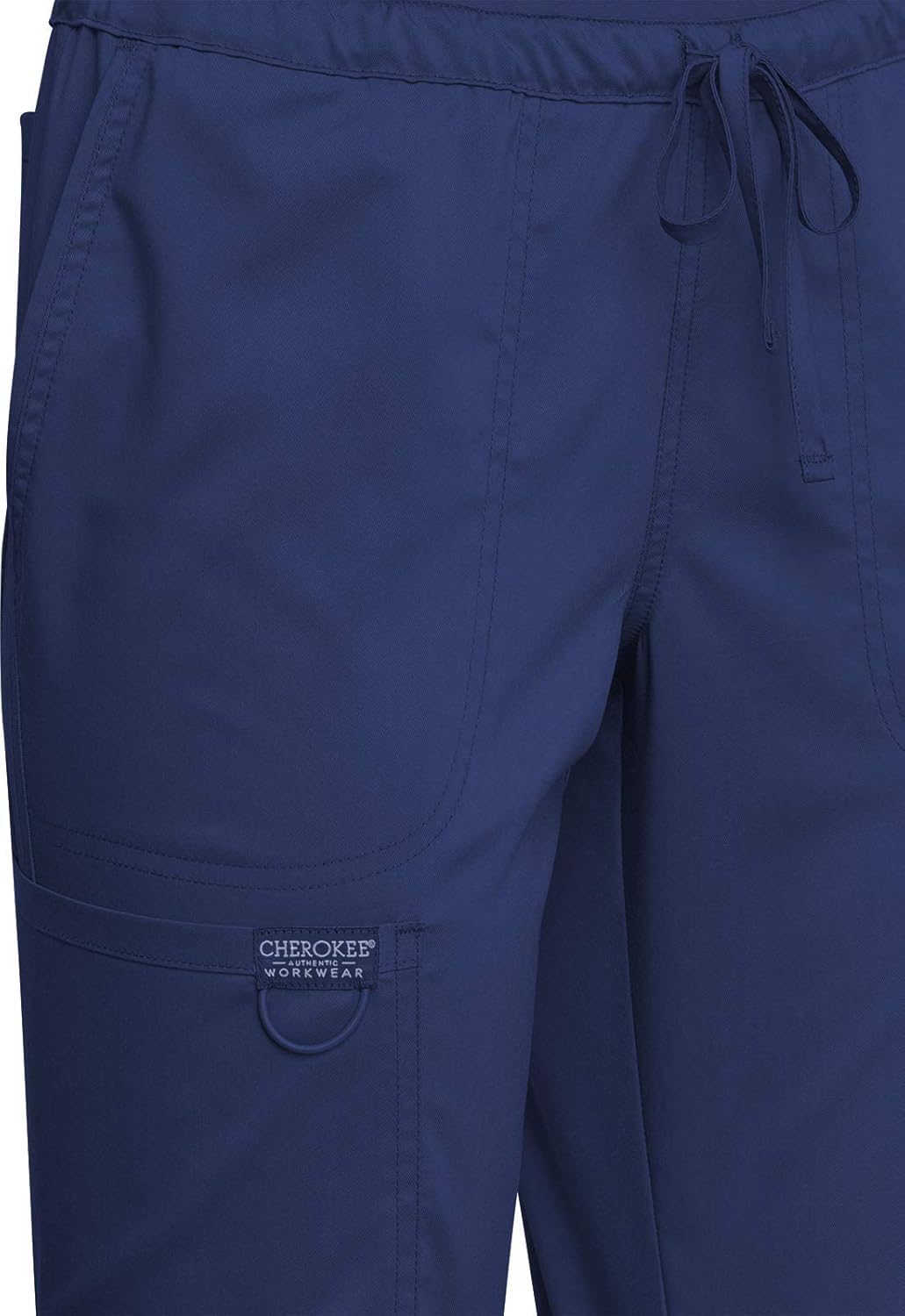 CHEROKEE Workwear WW Revolution Mid Rise Tapered Leg Drawstring Pant WW105: Clothing