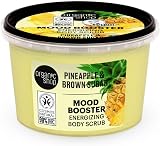 Organic Shop 250ml Body Scrub Mood Booster Pineapple Brown Sugar