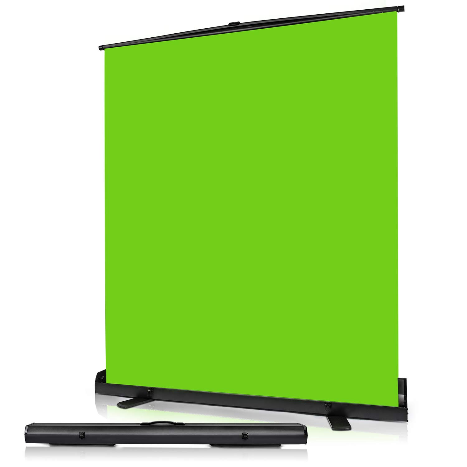 Upgrade Green Screen Size 61.1x72.5” Upgrade Version Collapsible Chromakey Panel Base Frame All in One Portable Design Punch-Free Set Up Easy Lock for Photo Live Game Tiktok Video (148x190cm)