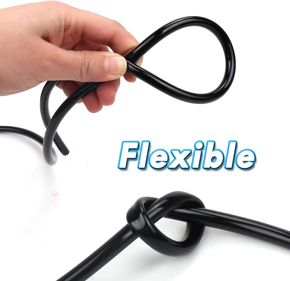 Flantor Garden Irrigation Tubing, 1/4" Blank Distribution Tubing 50ft Flexible Tubing, Watering Drip Automatic Irrigation Equipment Set for Garden Greenhouse, Flower, Patio, Lawn (1/4" tubing 50ft, Black) : Garden & Outdoor