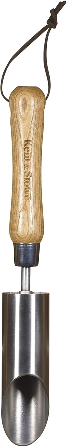 Kent & Stowe Zwiebelpflanzer klein aus Eschenholz und Edelstahl gefertigt, 732776