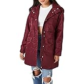 Forever 21 womens Drawstring Longline Trench Coat