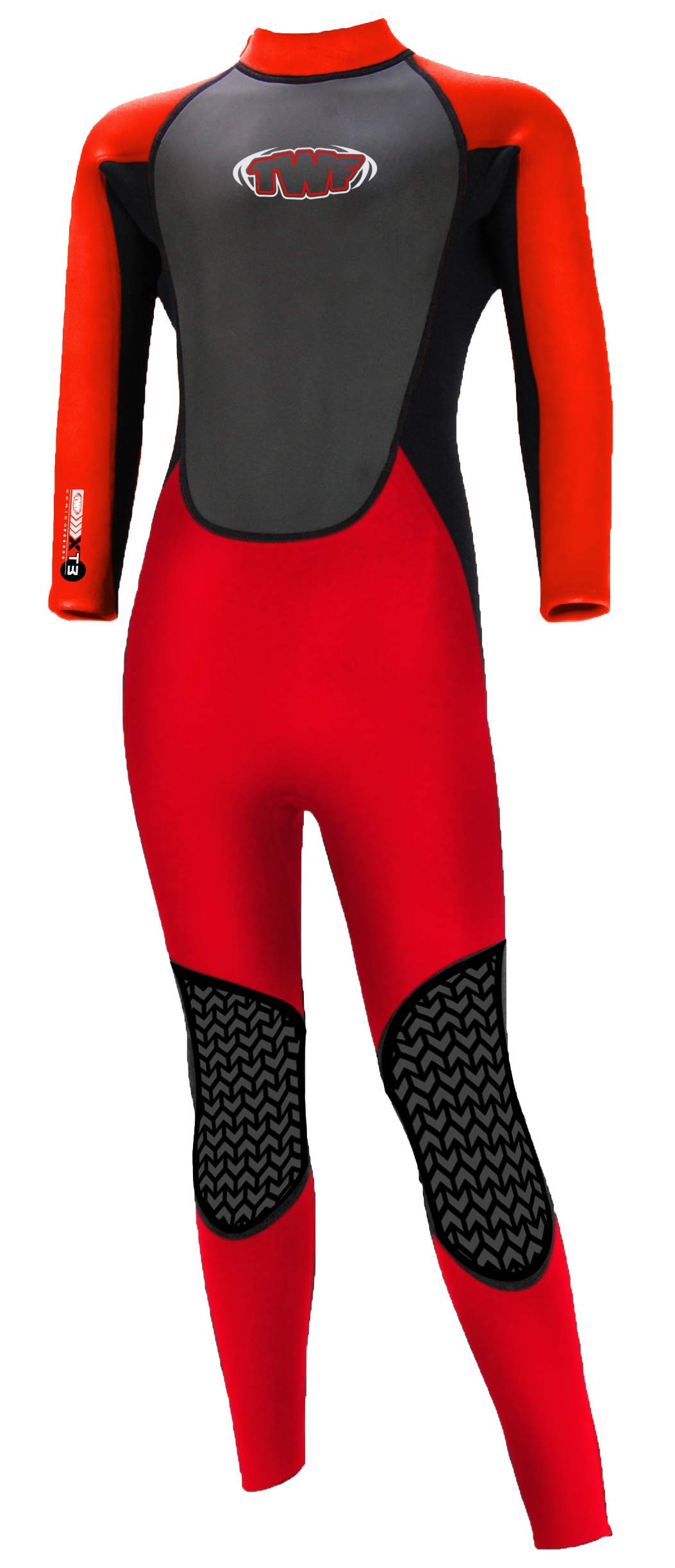TWF Unisex-Youth XT3 Full Wetsuit, RED, K07