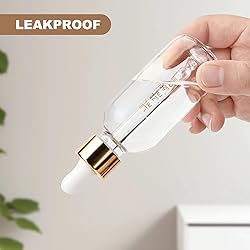 KURTOTEP 4 Pack 2 oz Glass Dropper Bottle with Top