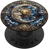 Celestial Sun Stars Moon PopSockets Adhesive PopGrip