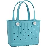 CXY Rubber Tote Bag Small Beach Bag Waterproof Beach Tote Washable Travel Handbag for Sport Boat Market Outdoor
