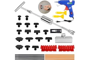 Car Dent Puller - Dent Remover with T bar Dent Puller and Upgraded Dent Puller Tab for Car Dent Repair and Metal Surface Dent