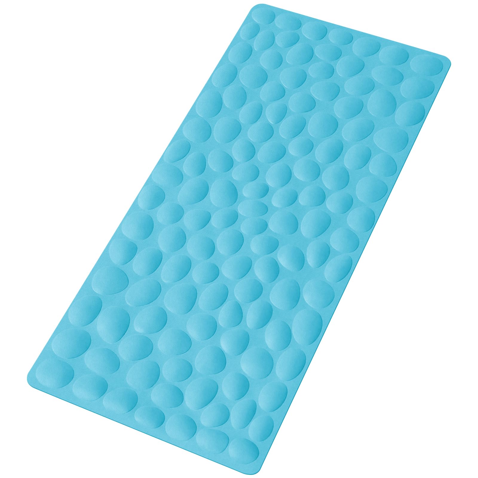 Non-slip Soft Rubber Bathtub Mat OTHWAY Bathroom Bathmat with Strong Suction Cups Blue