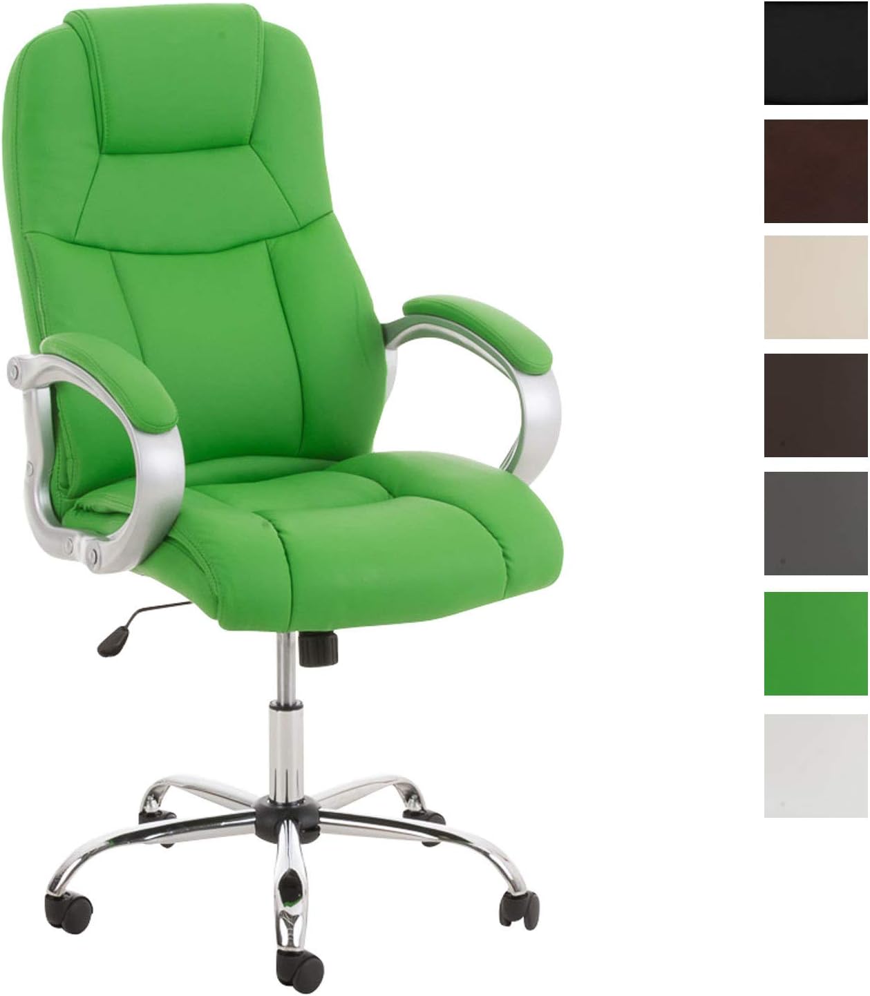 CLP Silla De Oficina XXL Apoll En Cuero Sintético I Silla De Escritorio